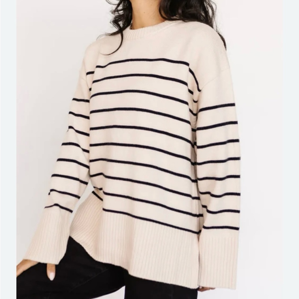 Oversized Zara striped sweater